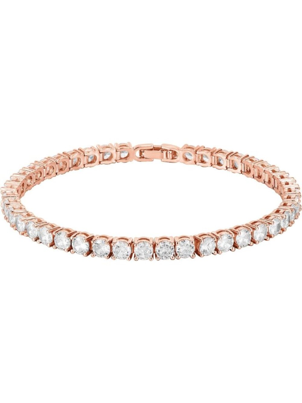 14K Gold Plated Classic Tennis Bracelet with 4mm Cubic Zirconia | Women's